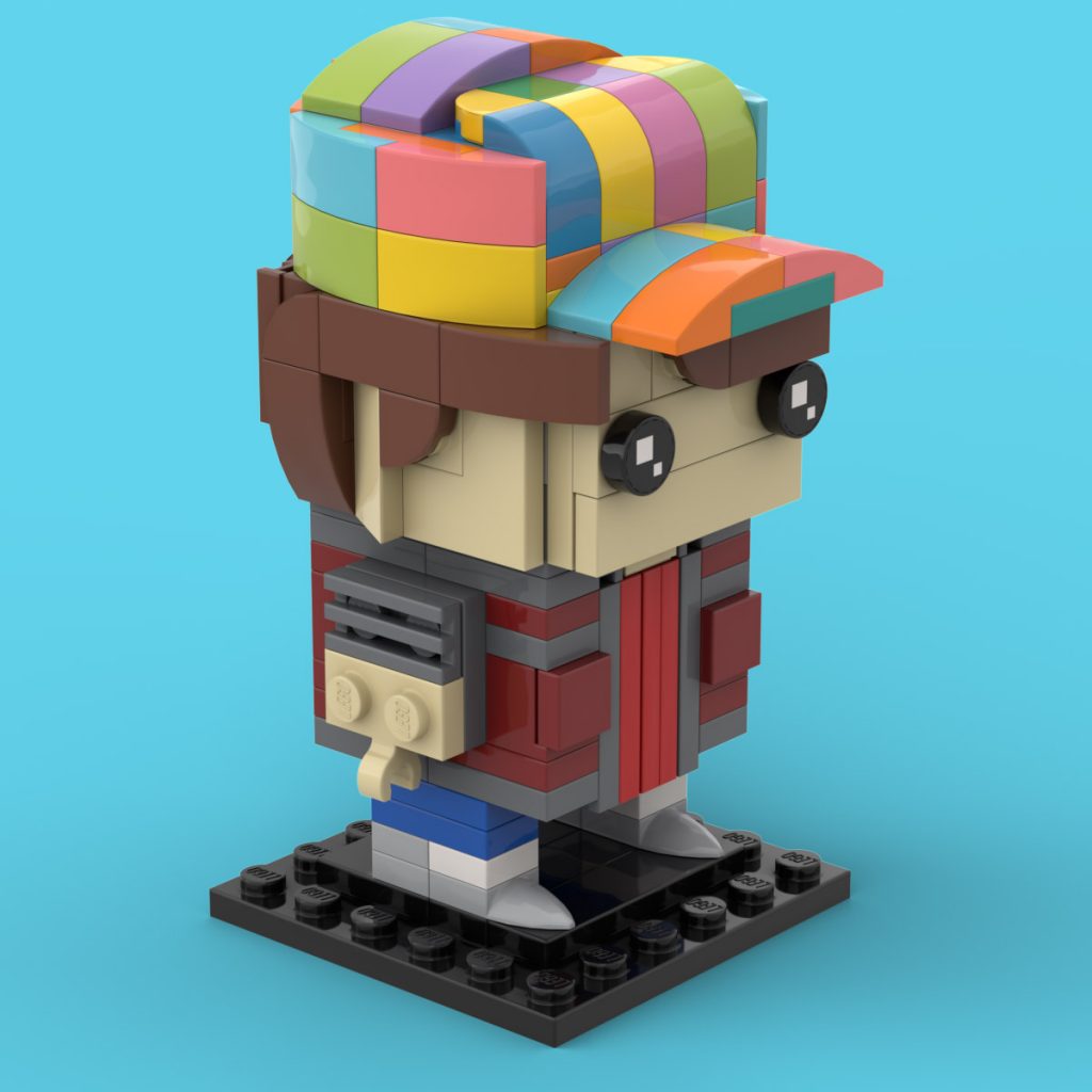 Custom Lego Marty Mcfly Back To The Future Moc Brickheadz