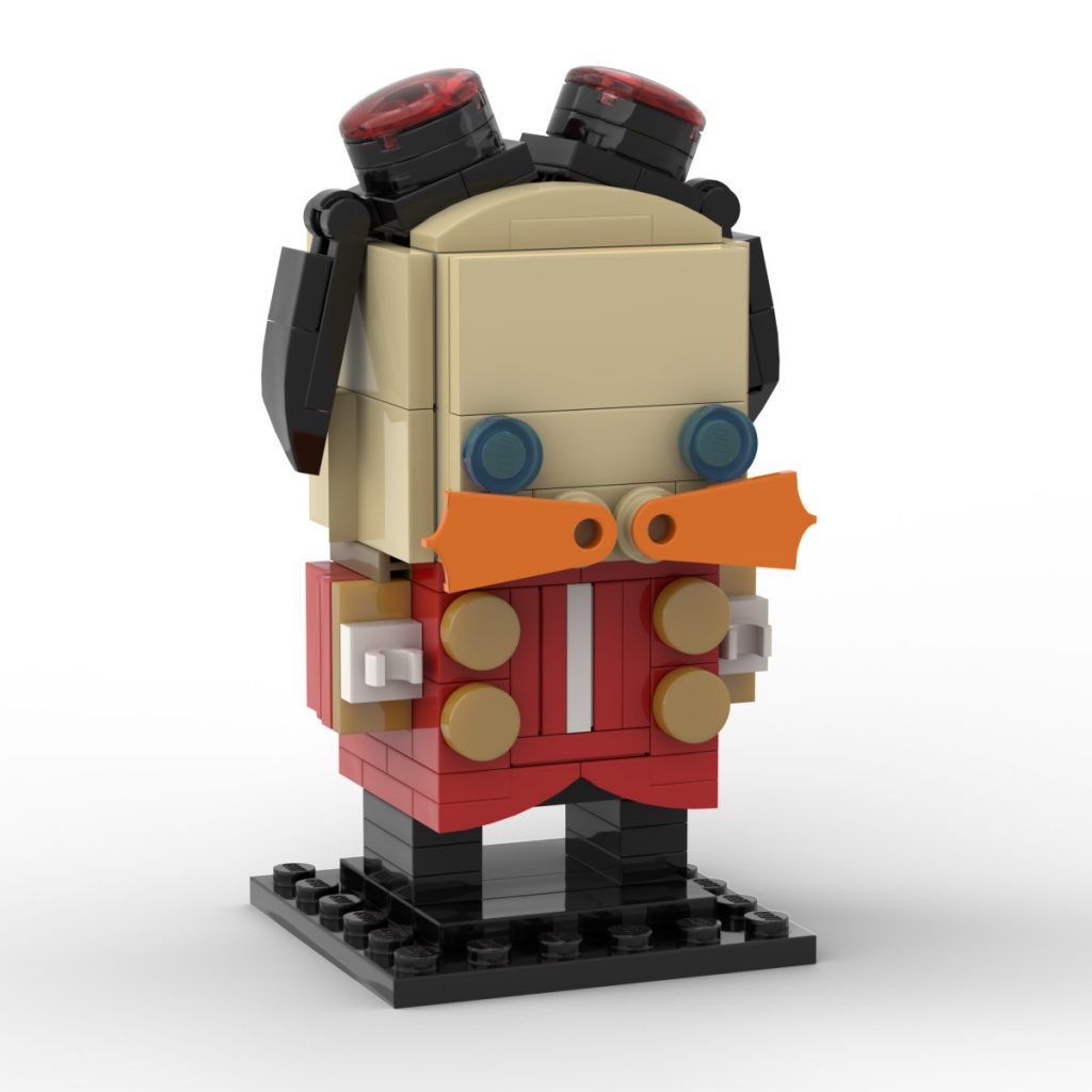 Custom Lego Doctor Eggman Robotnik Ship MOC Brickheadz Instructions