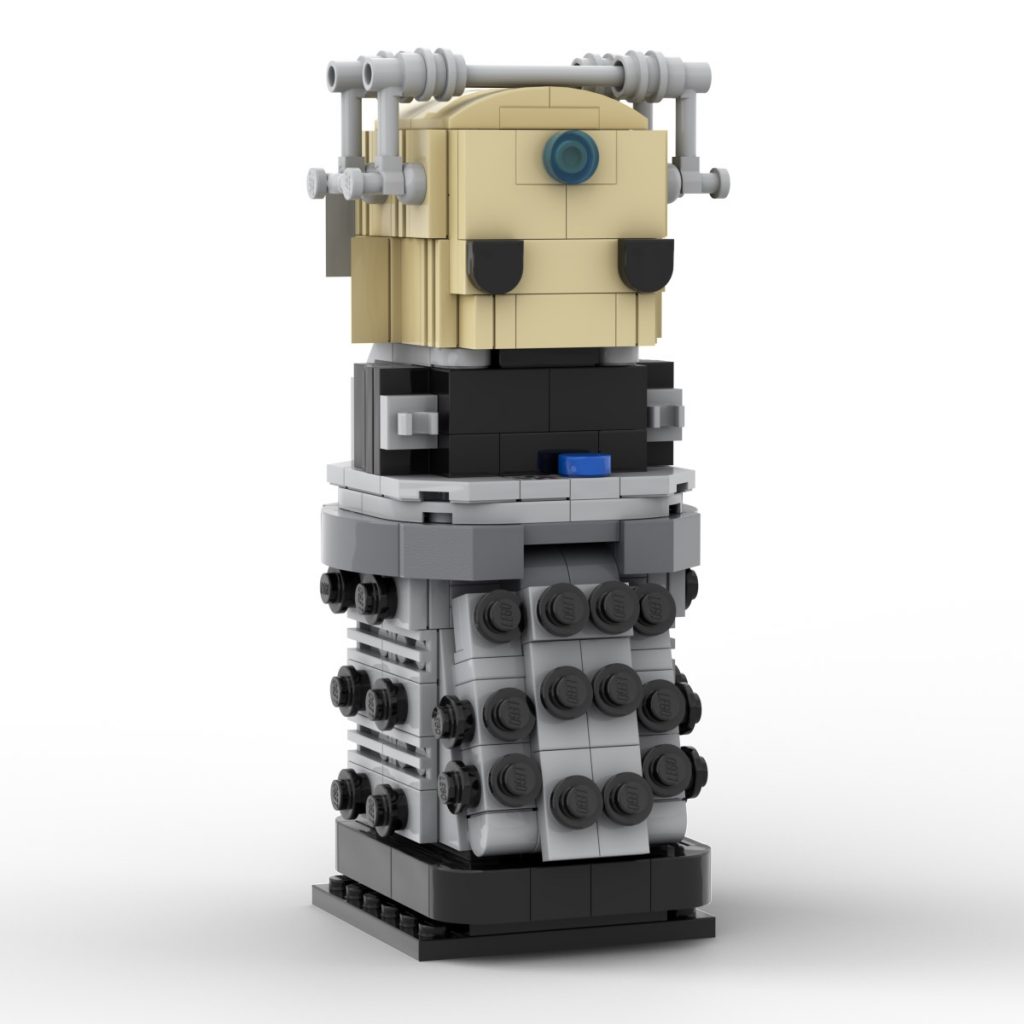 Tardis Doctor Who Brickheadz display stand Custom Lego instructions