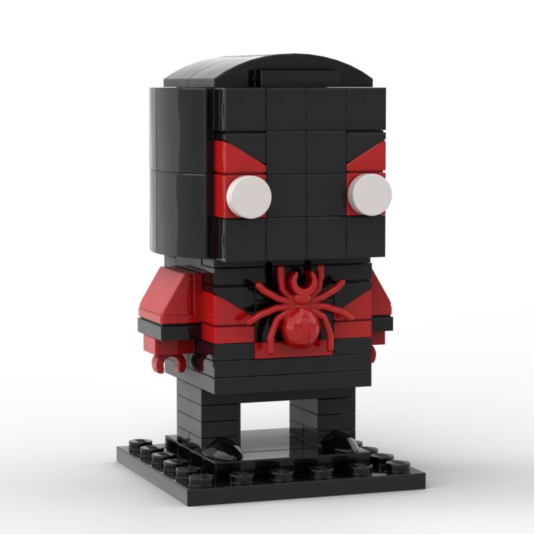 Marvel Spiderman Miles Morales Classic Suit Lego Brickheadz Instructions