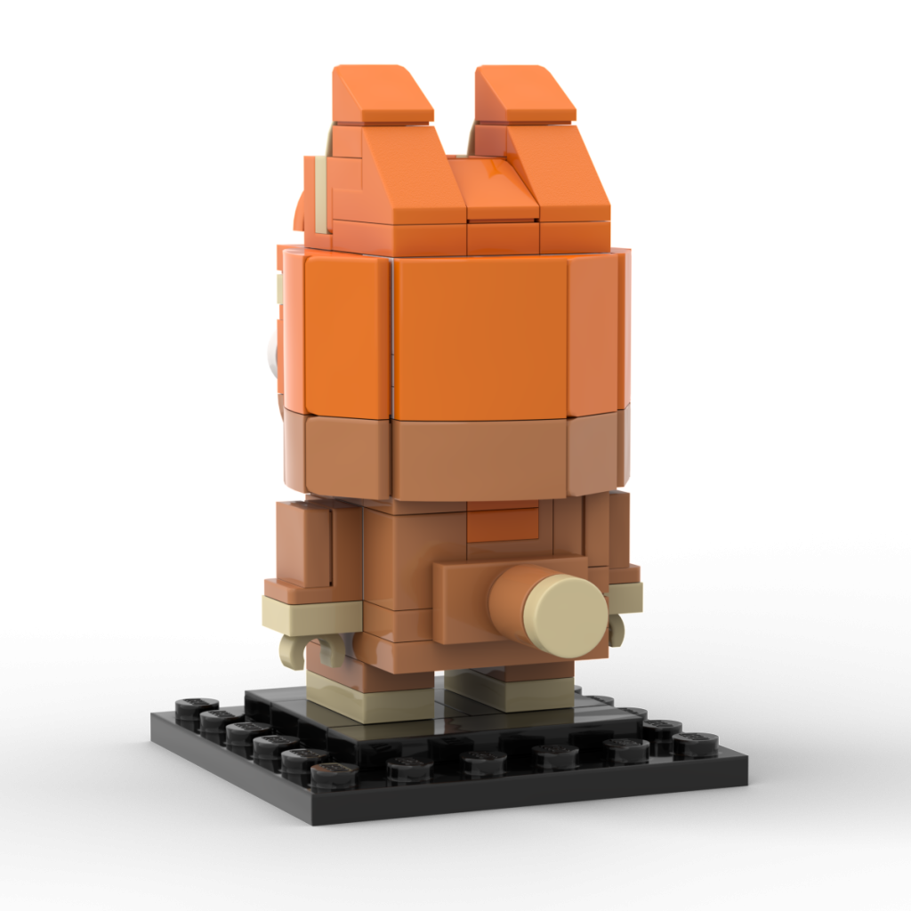 Bingo from Bluey TV Show - Custom Lego Brickheadz instructions